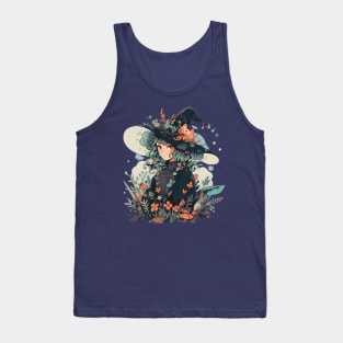 Cute Green Witch Tank Top